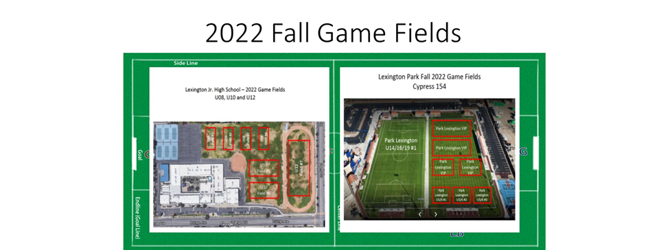 2022 Fall Game Fields