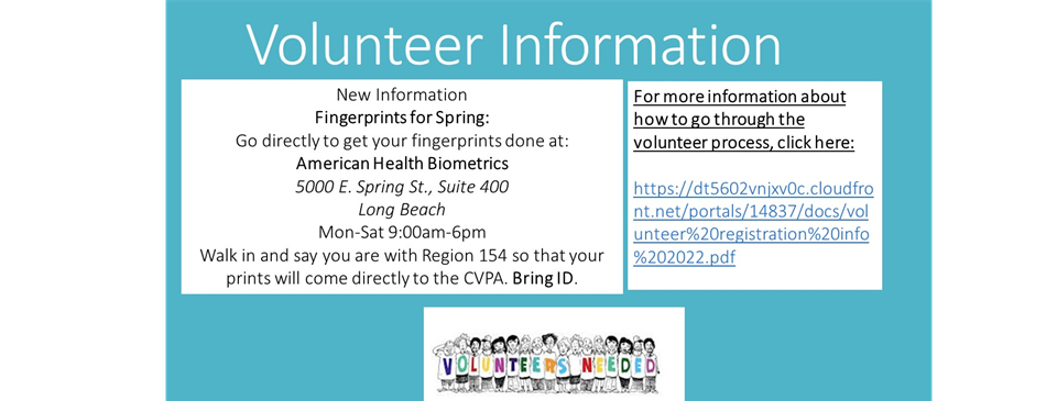 Volunteer Information Spring