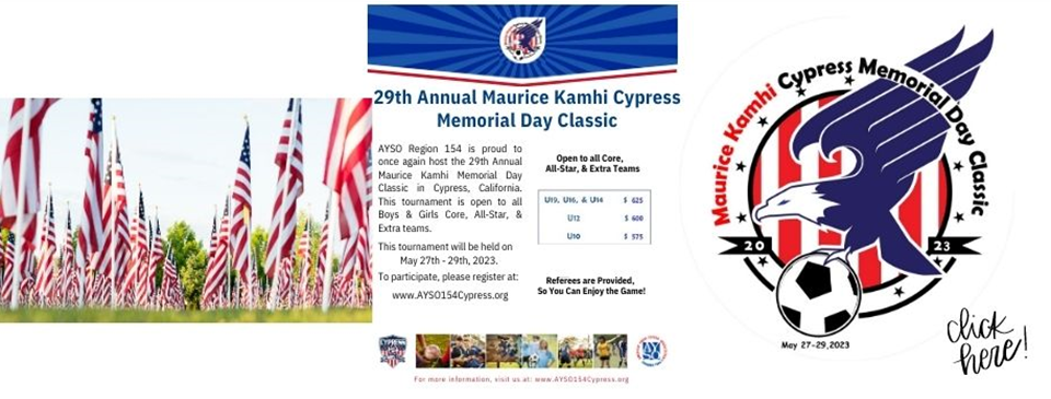 2023 Memorial Day Maurice Kamhi Tournament