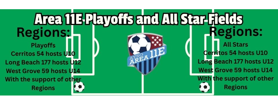 Area 11E Playoffs and All Star Fields