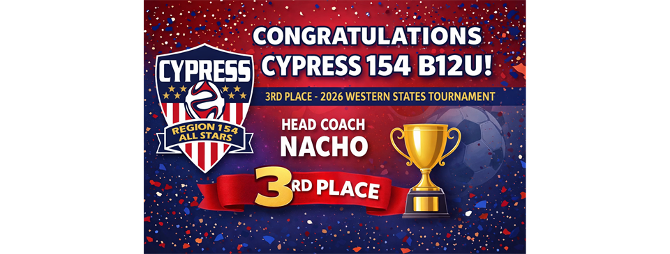 3rd Place--AYSO Western States Championships
